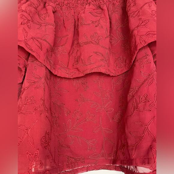 Lovers + Friends Revolve Blossom Top in Palm Floral Embroidery Size Medium - Picture 9 of 12